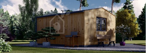 Садовый кабинет TINA (34 мм + облицовка), 5x4 м (16#039;x13#039;), 15 м²