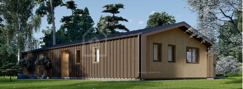 Бревенчатый Дом РОБЕРТА (44 мм + обшивка), 96 м²