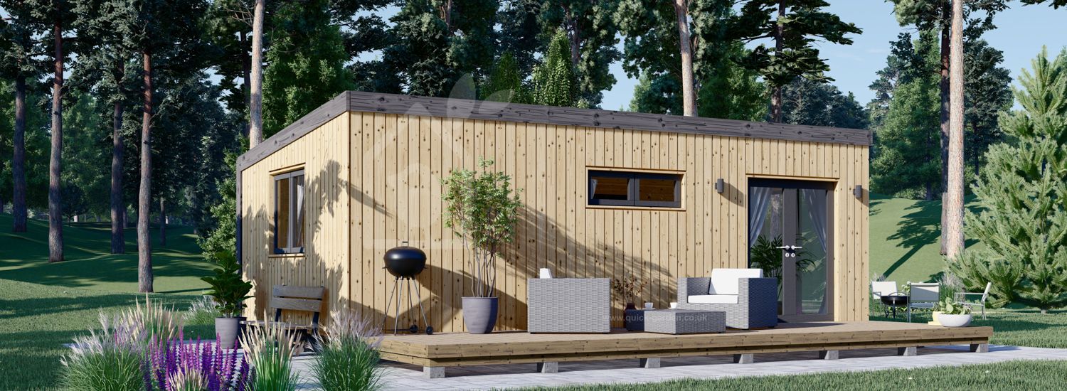 Пристройка Granny DIANA Modern FM (Утепленная, 34 мм + обшивка), 7,5x4,2 м (25#039;x14#039;), 26 м²
