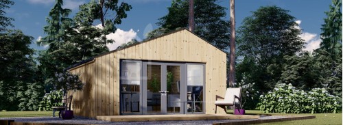 Garden Cabin TONIA (34 mm + Cladding), 5x5 m, 25 m²