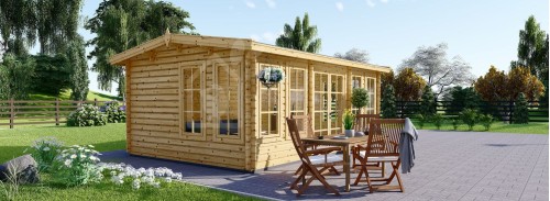 Садовый офисный навес DEVON (34+34 мм + утеплитель), 6x4 м (20#039;x13#039;), 24 м²