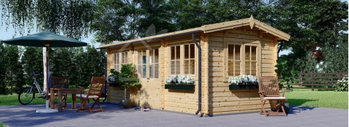 ДУБ Garden Room (44+44 мм + утеплитель), 6x3 м (20#039;x10#039;), 18 м²