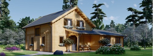 Log Cabin House DARLA (44+44 mm), 180 m²