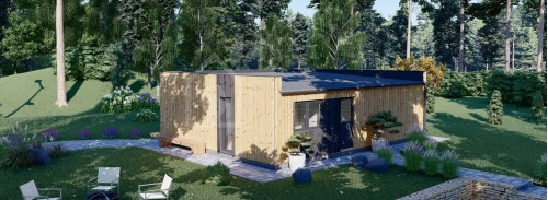 Büyükanne Ek Binası KAYA 1 (Yalıtımlı, 44 mm + Kaplama), 48 m²