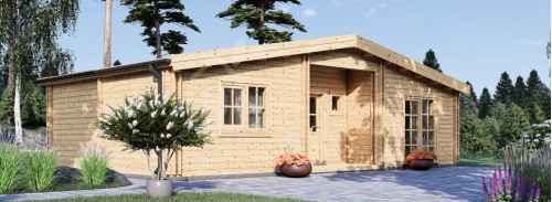 Жилой сруб FILL S (34+34 мм + утеплитель), 60 м²