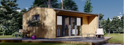 Garden Office TINA (Insulated, 34 + Cladding), 5.5x5 m (18'x16'), 22 m²