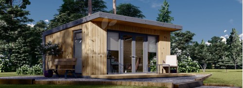 Garden Cabin EVELIN (Insulated, 34 mm + Cladding), 5x4 m, 20 m²