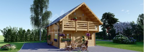 Бревенчатый Дом ЛАНГОН (80 мм), 95 м²