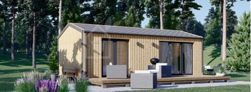 Granny Annexe DIANA Modern M (Insulated, 34 mm + Cladding), 7.5x4.2 m (25'x14'), 26 m²
