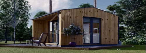 Garden Office TINA (Insulated, 34 + Cladding), 5.5x5 m (18'x16'), 22 m²