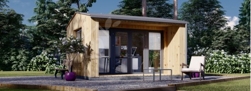 Bahçe Ofis Odası TINA (Yalıtımlı, 34 + Kaplama), 4x4 m (13'x13'), 12 m²